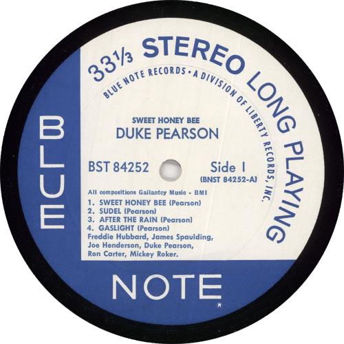 LP：DUKE PEARSON SWEET HONEY BEE スウィート・ハニー・ビー デューク